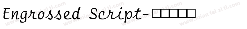 Engrossed Script字体转换